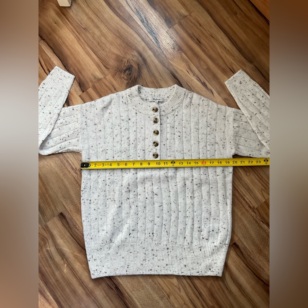 NWOT, Madewell, Bowden Henley Sweater in Coziest Yarn, Women’s Size XS - Picture 12 of 12